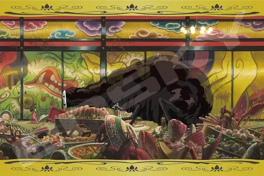 ENSKY Унесенные призраками После пира Фольга 50 x 75 см Пазл Ghibli 1000 деталей ПАЗЛ [Премиум Пазл] 1000-275