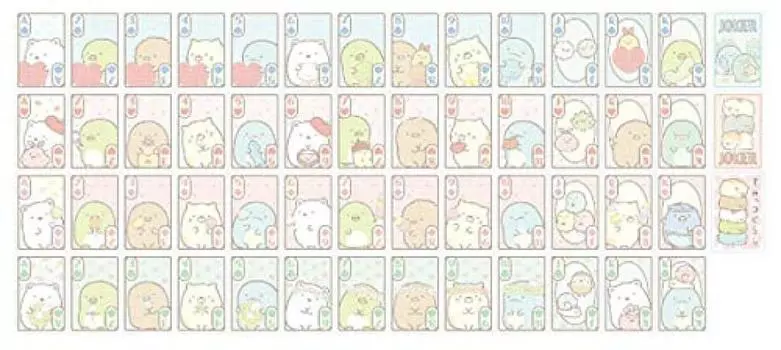 ENSKY Sumikko Gurashi Skeleton игральные карты размер карты приблизительно В88 x Ш58 мм 472214