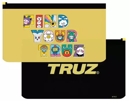 Ensky TRUZ Mask Case Graphic Antibacterial Made of LDPE PET L,