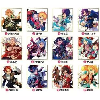 Ensky Visual Shikishi Collection 8, ок.. 5,3 x 4,7 x 0,06 дюйма (136 х 120 х 1,5 мм), Из бумаги