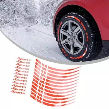 Ensure Safety and Style with Red Reflective Tape Sticker Set of 12