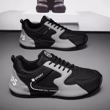 Enter the new soft-soled labor insurance shoes, deodorant and heightened sports and leisure men s shoes, wear-resistant and waterproof men s trend 39 красный