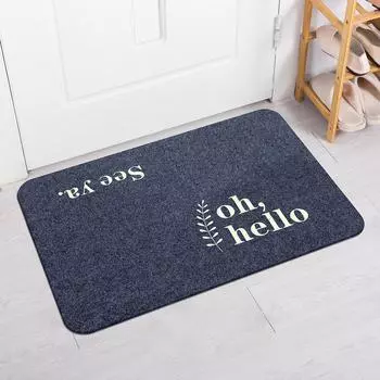 Entrance mat, entrance mat, entrance mat, toilet, water absorbent mat, bathroom, non-slip, household, bedroom door, dirt, embroi 40cmx60cm