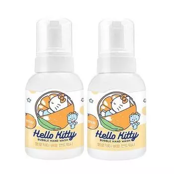 Envoy Vision Hello Kitty Bubble Hand Wash Orange, 300 мл, 2 шт., популярный персонаж в Корее