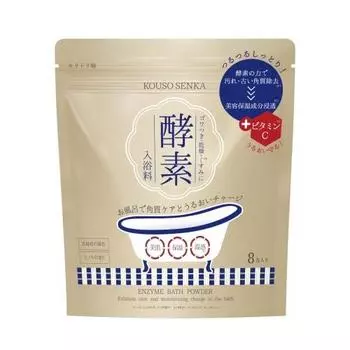 [Enzyme bath additives] Enzyme Senka Enzyme Skin Clear Bath Powder (8 sachets/hinoki scent) [Exfoliation care, moisturizing, beauty bathing]