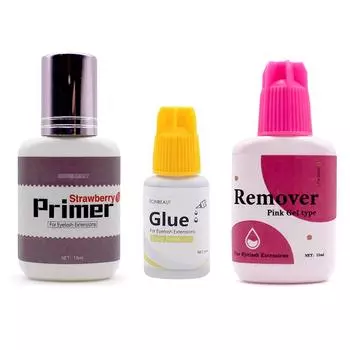 EONBEAUT Товары для наращивания ресниц Клубнично-розовый гель для удаления геля EB-3 Инструменты для нанесения клея Натуральные ресницы 5 мл Жидкость для чистки ресниц Лава Инструменты для макияжа ресниц