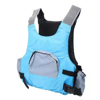 EPE Синий Взрослый Большой Карман Спасательный Жилет Тренажер для Плавания Рыбалки Каноэ Принадлежности