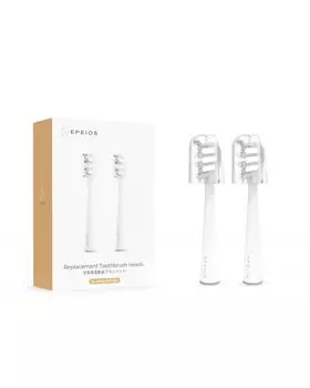 Epeios Electric Sonic Replacement Brush 2 Sonic Replacement Brush для электрической обычной сменной щетки и зубной щетки EPA2004, зубная щетка, белый