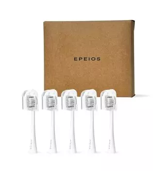 Epeios Electric Sonic Replacement Brush 5 Sonic Replacement Brush для электрической компактной сменной щетки EPA2010 Toothbrush, Toothbrush, Heads, белый