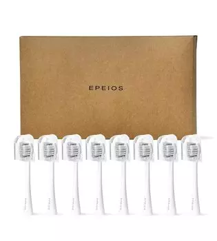 Epeios Electric Sonic Replacement Brush 8 Sonic Replacement Brush для электрической компактной сменной щетки и зубной щетки EPA2012, зубная щетка, белый