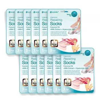 Epielle Intensive Repairing Coconut Foot Care Pack, 1 упаковка, 12 шт.