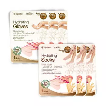 Epielle увлажняющая маска для рук + маска для ног Hand Pack 2ea*3Pcs + Foot Pack 2ea*3Pcs