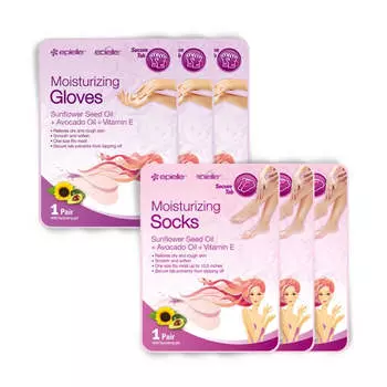Epielle увлажняющая маска для рук + маска для ног Hand Pack 2ea*3Pcs + Foot Pack 2ea*3Pcs