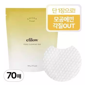 Epilow Chaga Mushroom Biome Pore Clear Texture Pad Refill 70 листов, 1 сменный блок (70 листов), 1 кусок