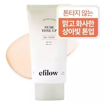 Epilow Natural Glow Nude Tone-up Sun Cream SPF50+ PA++++ Large Capacity 60ml, 1 piece