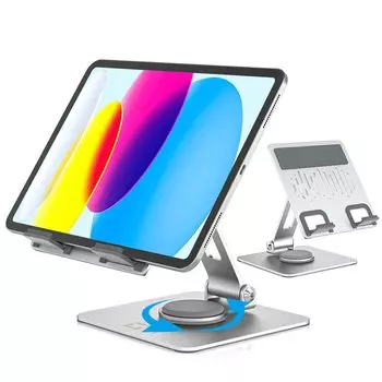 EPN Tablet Stand 360 Degree Rotation iPad Stand Tabletop Folding Tablet Stand