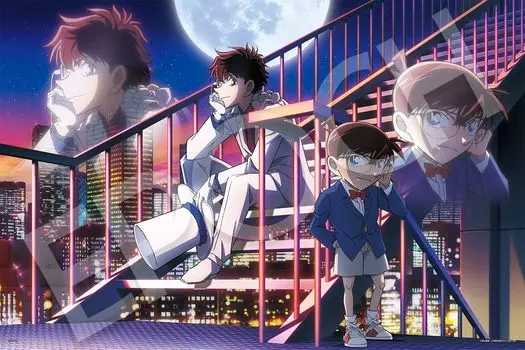 EPOCH 1000 Piece Jigsaw Puzzle Detective Conan Confrontation at Dusk (50 x 75cm) 12-701s with glue and spatula with score ticket EPOCH