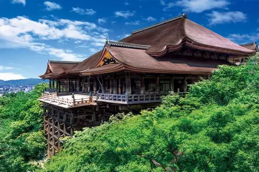 EPOCH 1000 Piece Jigsaw Puzzle Japanese Landscape Fresh Green Kiyomizu Temple Kyoto x Comes with Spatula Score Ticket Included EPOCH - (50 75cm)