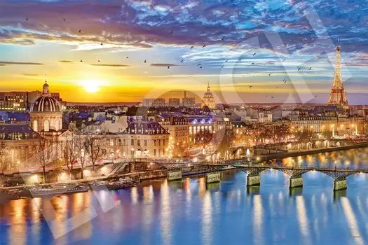 EPOCH 1000 Piece Jigsaw Puzzle Overseas Landscape Beautiful Seine River France x Comes with Spatula Score Ticket Included EPOCH - (50 75cm) 09-032s