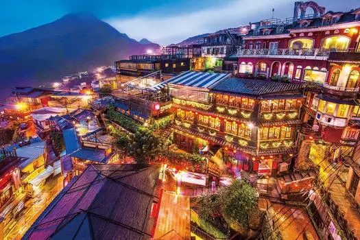 EPOCH 1000 Piece Jigsaw Puzzle Overseas Scenery Night View of Jiufen Taiwan x Comes with spatula and score ticket included EPOCH - (50 75cm) 10-793