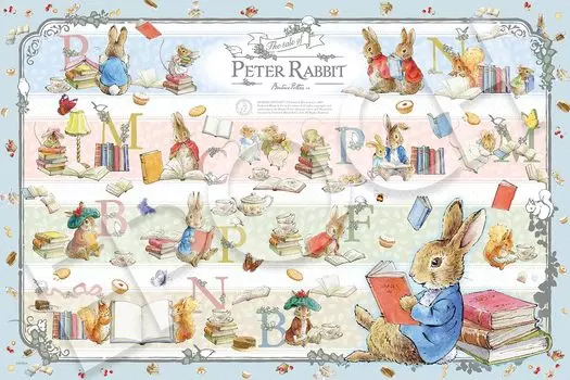 EPOCH 1000 Piece Jigsaw Puzzle Peter Rabbit Peter Rabbit™ Little Book Collection (50 x 75cm) 12-608s with glue and spatula with score ticket EPOCH