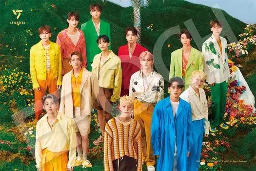 Epoch 1000 piece jigsaw puzzle SEVENTEEN SEVENTEEN 4th Album Repackage [SECTOR 17] NEW BEGINNING (50 x 75cm) 52-401s with glue and spatula EPOCH