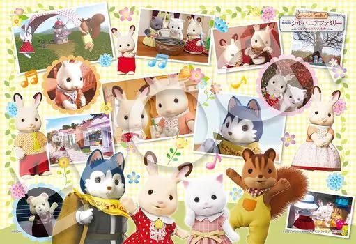 EPOCH 100 больших деталей пазла Sylvanian Families Movie Sylvanian Families Gift from Flare Scene Collection x В комплект входит клей, лопатка