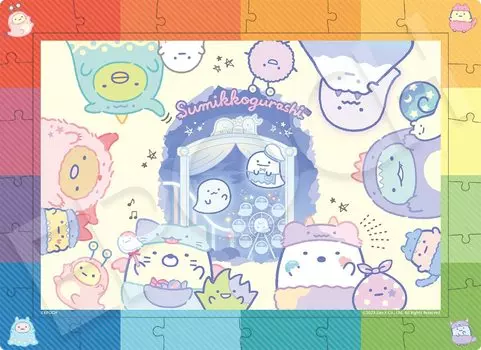 Epoch 100 больших радужных элементов в рамке Sumikko Gurashi Ghost Night Park (26 х 38 см) 26-402 Игрушки для детей от 6 лет и старше EPOCH