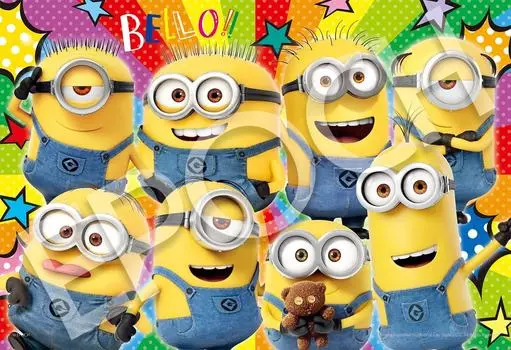 Epoch 100 Large Piece Jigsaw Puzzle Minions Minions x with glue and spatula with score ticket EPOCH Below! (26 38cm) 26-904