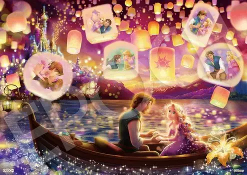 EPOCH 108 деталей пазла Disney Emotional Story Series Рапунцель на башне 108 деталей x с клеем и шпателем с декоративными деталями EPOCH (18.2