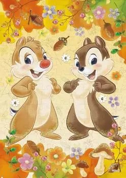 Epoch 108 Piece Jigsaw Puzzle Dale Chip n -Autumn Feast- [Puzzle Decoration] (18.2x25.7cm)