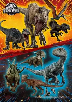 Epoch 108 Piece Jigsaw Puzzle Discover Jurassic World Dinosaurs (18.2x25.7cm)