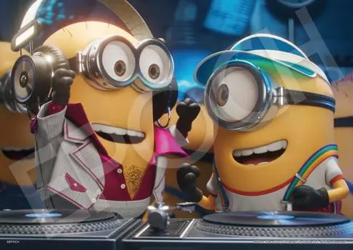 Epoch 108 Piece Jigsaw Puzzle Minions Fun Disco x Comes with spatula and score ticket included EPOCH Minion! (18.2 25.7cm) 03-069 glue, included,