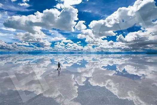 EPOCH 1500 маленьких деталей пазла Салар де Уюни Боливия с клеем и шпателем с очками EPOCH - (50x75cm) 15-201с