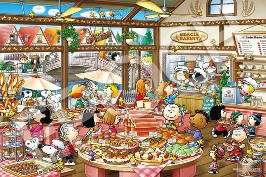 EPOCH 2016 Очень маленький пазл PEANUTS Beagle Bakery x с клеем и лопаточкой с очками EPOCH (50 75см) 22-506с