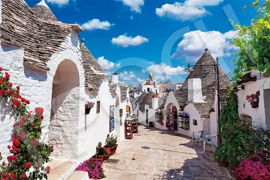 Epoch 2016 Very Small Piece Jigsaw Puzzle Overseas Landscape World Heritage Site Alberobello x 75 Comes with and score ticket EPOCH [Italy] (50 cm)