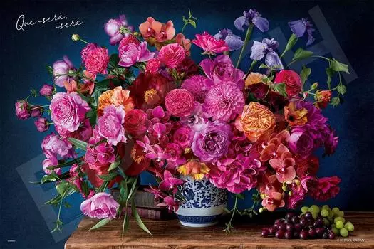 EPOCH 2016 Very Small Piece Jigsaw Puzzle Que Sera Sera x with glue and spatula with score ticket EPOCH Flower/Garden (50 75cm) 22-505s