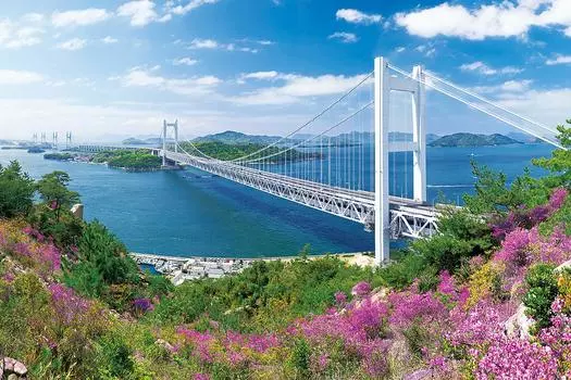 EPOCH 2016 Very Small Piece Jigsaw Puzzle Japanese Scenery Clear Sunny Seto Ohashi Bridge Okayama x Comes with Spatula Score Ticket Included EPOCH -