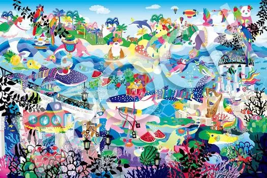 Epoch 2016 Very Small Piece Jigsaw Puzzle by Chikayo Horaguchi No matter where you paradise x Comes with comes with comes with score ticket EPOCH