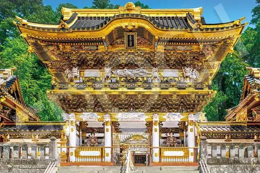 EPOCH 2016 Very Small Piece Jigsaw Puzzle Japanese Scenery Shrines and Temples of Nikko Yomeimon x with glue and spatula with score ticket EPOCH -