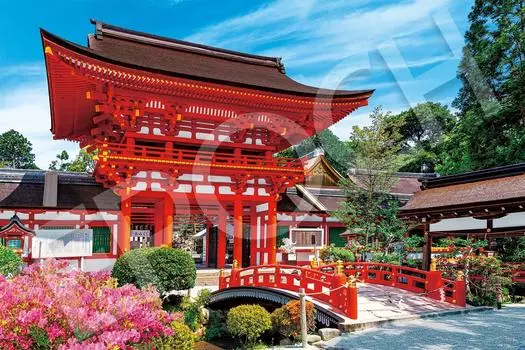 EPOCH 2016 Very Small Piece Jigsaw Puzzle Japanese Scenery The Elegance of the Ancient Capital Kamigamo Shrine Kyoto x With Spatula Score Ticket
