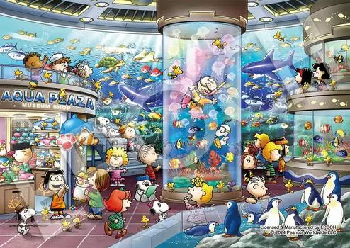 EPOCH 216 Small Piece Jigsaw Puzzle PEANUTS Snoopy Clear Cut Snoopy Aquarium x Score Ticket Included EPOCH (18.2 25.7cm) 55-701