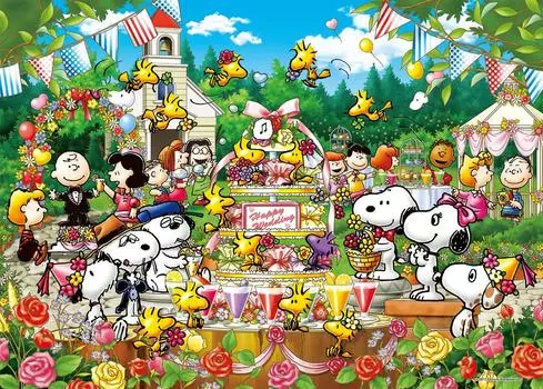 EPOCH 3000 Small Piece Jigsaw Puzzle PEANUTS Woodstock Wedding x Glue Included Spatula Included Score Ticket Included EPOCH (73 102cm) 21-108