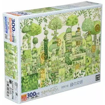 EPOCH 300 Piece Jigsaw Puzzle Иллюстрация/Искусство Норико Нисимура Green Civilization (26 х 38 см) 26-298 В комплект входит клей, шпатель, чековая книжка.