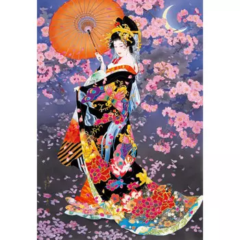 EPOCH 300 Piece Jigsaw Puzzle Иллюстрация/Искусство Харуё Сакура (26 х 38 см) 26-344 с клеем, лопаточкой и талоном для подсчета очков EPOCH