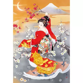 EPOCH 300 Piece Jigsaw Puzzle Illustration/Art Hisato Haruyo (26 x 38cm) 26-330 With Glue, Spatula Included, Score Ticket Included EPOCH