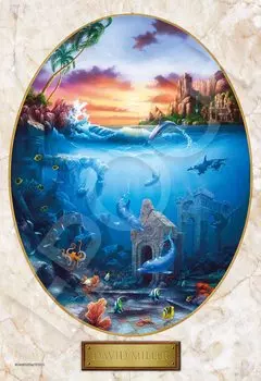 EPOCH 300 Piece Jigsaw Puzzle Marine Art Dolphin Gathering x With Spatula Score Ticket Included EPOCH Illustration/Art (26 38cm) 28-339s Glue,