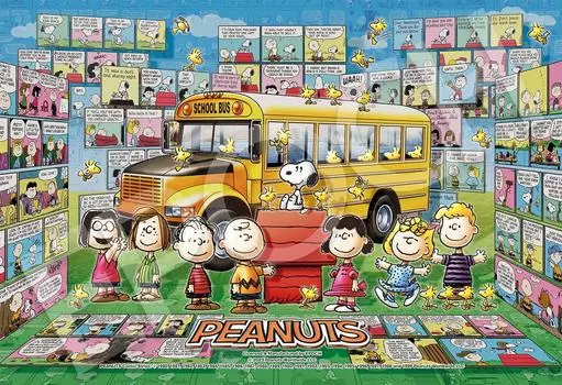 EPOCH 300 Piece Jigsaw Puzzle PEANUTS Hologram Comic History x with glue and spatula with score ticket included EPOCH (26 38cm) 28-703s