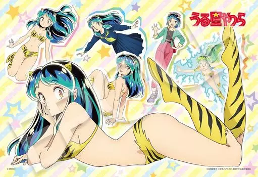EPOCH 300 Piece Jigsaw Puzzle Urusei Yatsura x with glue and spatula with score ticket EPOCH OnlyRum (26 38cm) 28-106s