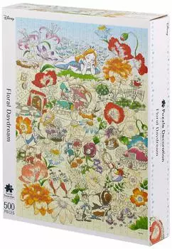 Epoch 500 Piece Jigsaw Puzzle Alice in Wonderland Floral Daydream [Puzzle Decoration] (38x53cm)